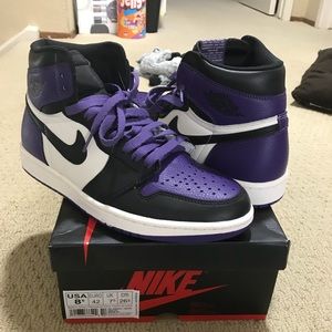 New Nike air Jordan 1 high og court purple